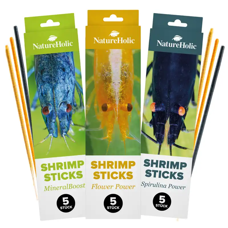 Letzte Chance NatureHolic Garnelen Lollies Set, 15x Garnelen Lollis fürs Aquarium